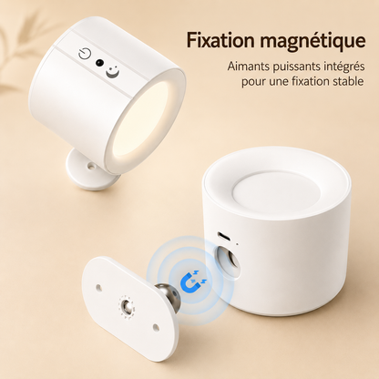 AVYO Halo™ | Lampe murale LED rotative 360° sans fil