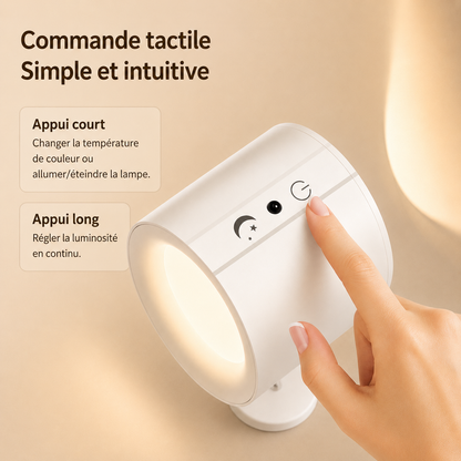 AVYO Halo™ | Lampe murale LED rotative 360° sans fil