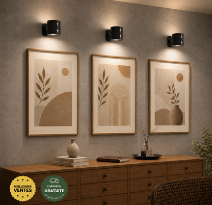 AVYO Halo™ | Lampe murale LED rotative 360° sans fil