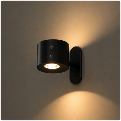 AVYO Halo™ | Lampe murale LED rotative 360° sans fil