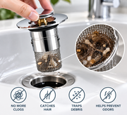 AVYO™ Sink Drain Stopper with Hair Catcher